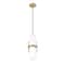 Z-Lite Cayden Pendant, 1-Light, 6.5 In.W x 16.75 In.H, Modern Gold/Clear + Etched Opal 1946P-MGLD - alternate 8